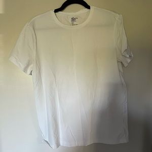Basic White Fine Cotton Stretch White T-shirt